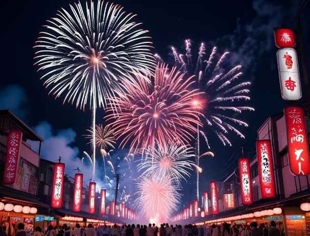 茨木辯天花火大会2025の穴場＆屋台＆混雑など完全ガイド！